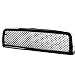 Compatible with Dodge Ram Diamond Mesh Front Upper Bumper Grille Guard (Glossy Black) - BR BE 2nd gen