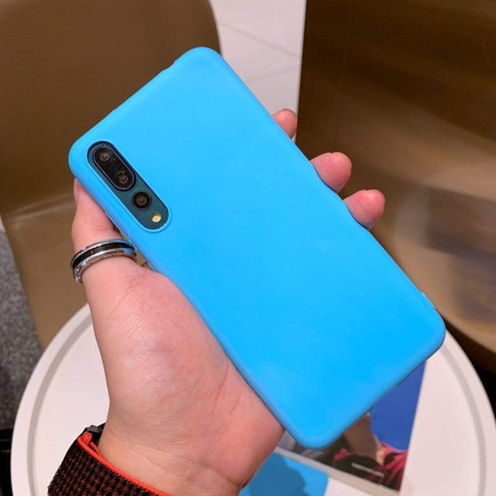 Wuouotan Candy Color Matte Soft TPU Silicone Case Cover for Huawei P30 P20 Pro Honor 8 9 Note View 10 20 Lite 10i Play 8X Max 8A Funda