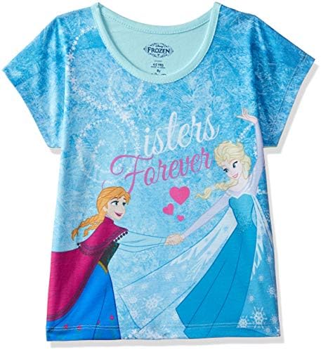 Frozen By Kidsville Girls Plain Regular Fit T-Shirt