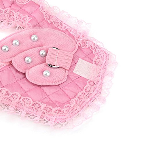 Binmer(TM) Angel Wings Pet Chest Strap Comfort Soft Breathable Dog Harness Pet Vest Collars Rope Dog Chest Strap Leash Set Collar for Small puppy (Pink, S)