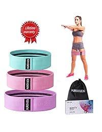 Hurdilen Resistance Bands for Legs and Butt,Hip Bands Booty Bands Wide Workout Bands Resistance Loop Bands Anti Slip Circle Fitness Band Elastic Sports Bands