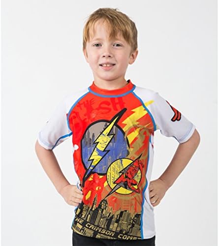 The Flash Crimson Comet Kids Rashguard - Short Sleeve (M)