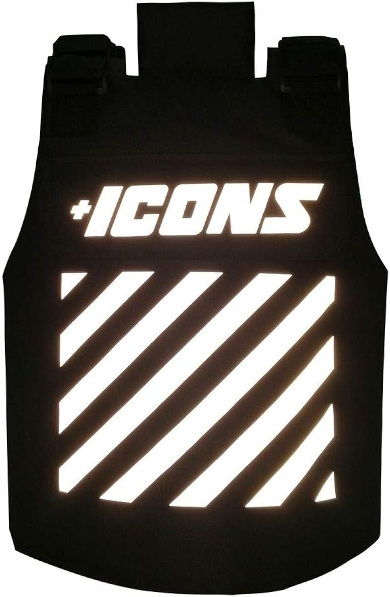 HUDSON Outerwear Men's Icon Reflective Fashion Vest with Adjustable Velcro Straps and Patches, Black: Clothing
