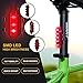Outair USB Rechargeable Bike Light Front and Rear Bicycle Light Set Scooter Light 5 SMD LEDs 4 Modes Head Back Cycling Flashing Safety Warning Lamp (White&Red&Blue)