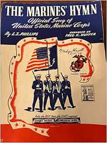 The Marines' Hymn Official Song of United States Marine Corps-Piano ...