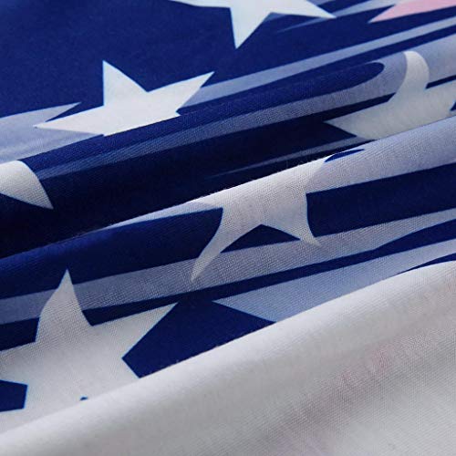 Womens Sexy Tops 2019, YEZIJIN Women's Summer Sexy Off-Shoulder O-Neck American Flag Print T-Shirt Tops