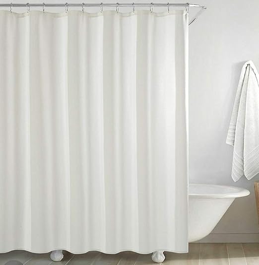 Amazon Com Style House Jana Lurex Shower Curtain White 72in 72in