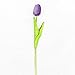 FatColo(R) 10pcs PU Stunning Atficial Holland Mini Tulip Flower Real Touch Mini Tulip for Home Hotel Party Decoration (Purple)
