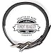 Logical Leather Padded Dog Collar - Best Full Grain Heavy Duty Genuine Leather Collar - Black - Medium