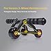 Ab Roller Wheel Exercise Equipment - 3/4 Ab Wheel Innovative Ergonomic Abdominal Roller Ab Workout Equipment - Ab Roller for Home Gym - Ab Machine for Ab Trainer -Abs Roller with Knee Pad