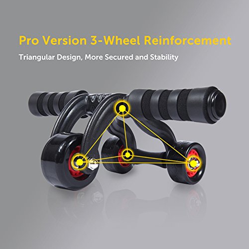 KANSOON-Ab-Roller-Wheel-Exercise-Equipment-34-Ab-Wheel-Innovative-Ergonomic-Abdominal-Roller-Ab-Workout-Equipment-Ab-Roller-for-Home-Gym-Ab-Machine-for-Ab-Trainer-Abs-Roller-with-Knee-Pad