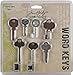 Advantus Metal Word Keys by Tim Holtz Idea-ology, 7 Keys per Pack, Various sizes, Antique Finishes, TH92680