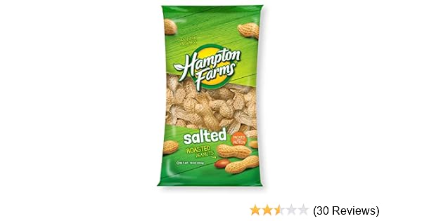 Hampton farms salt&r peanuts peanuts - roasted&salted (081864201109)