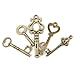 KINGSO 70 pcs Antique Bronze Vintage Skeleton Mixed Key Charms DIY Handmade Accessories Necklace Pendants Jewelry Making Supplies