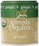 Simply Organic Ginger Root Ground Certified Organic, 0.42-Ounce Containers (Pack of 6)