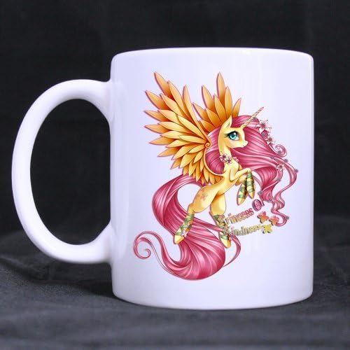 Cartoon Pretty Pegacorn Unicorn Horse Customized Design White Mug Coffee Mug Creative Milk Mug Personalized Tea Cup 11OZ