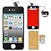 WEELPOWER LCD Touch Screen Digitizer Glass Replacement Assembly for iPhone 4 (GSM Version)with Repair Tool (Black)