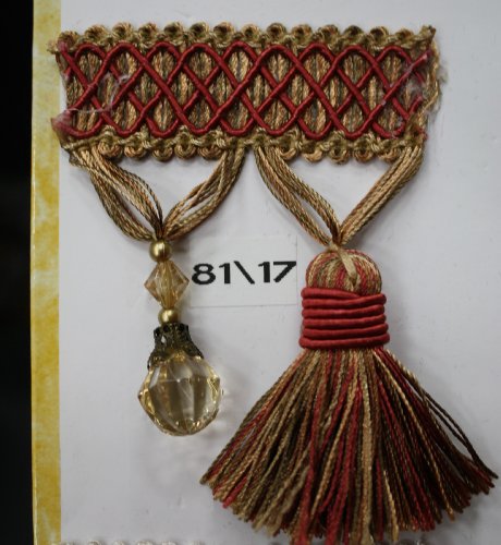 Beaded Tassel Fringe Trim 3.5