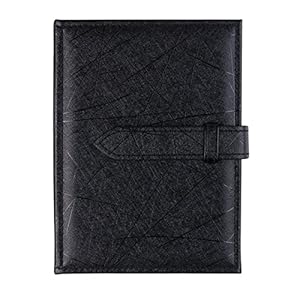 SYGA PU Leather Earing Jewellery Organizer Holder Display Portable Book (Black)