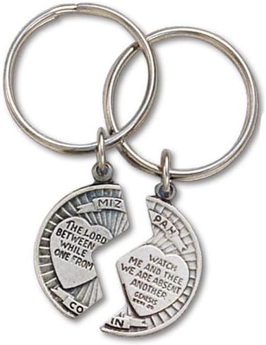 Pewter Mizpah Key Ring Two Pack mm95p