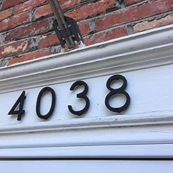 5 inch Modern House Numbers, w/Easy to install