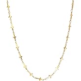 ORIGENCE Gold Plated Cross Chain Necklace for Women Silver Plated Small Cross Necklaces Stainless Steel Non Tarnish Link Chain Christian Religious Faith Jewelry Gifts