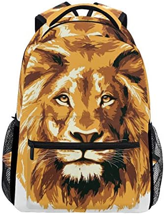 Golden Lion King Shoulder Backpack Student Bookbags for Travel Kid Girls Boys