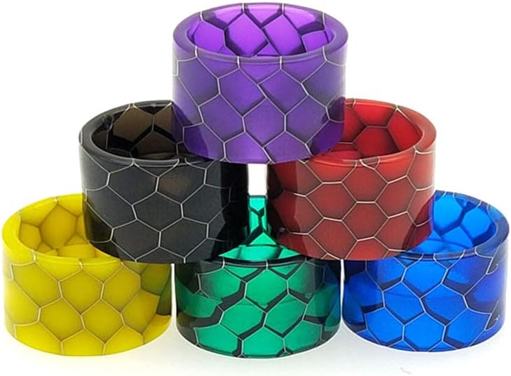 Furuipeng Cobra Snake Skin Honeycomb Drip Tips for SMOK TFV8 Baby V2 TFV-Mini V2 Tank (Yellow)