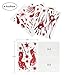 Fantech 86PCS Halloween Party Indoor Decorations, Halloween Window Stickers Clings Decals Horror Bloody Handprints＆Footprints Stickers Halloween Decor Vampire Zombie & Horror Bathroom Party Decorat