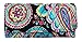 Vera Bradley Trifold Wallet (Parisian Paisley with Black Interior)