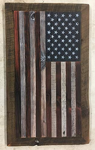 Amazon Com American Flag Barnwood Handmade