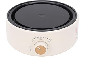 Fockety Electric Tea Stove, 500W Mini Hot Plate for Moka Pot and Tea, with Automatic Power Off Protection, White Portable Bur