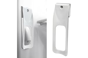 KOMPMP Water Dispenser Lever for Refrigerator Interior Water Dispensers - Refrigerator Water Dispenser Lever, One-Handed Portable Operation Water Dispenser for Fridge (White, Screw-On)