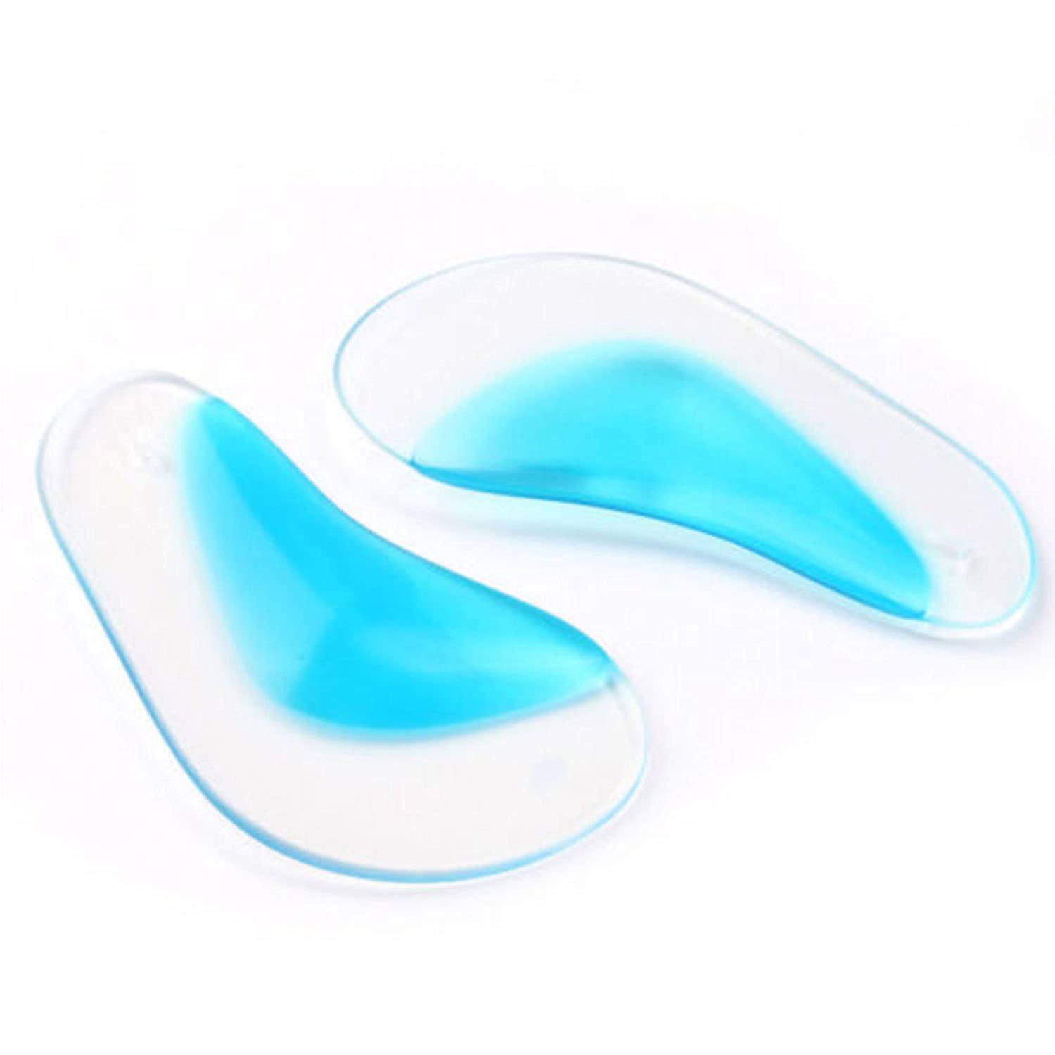 Orthotic Arch Pads, Gel Flat Foot Wedge Shoe Insert, Orthotic Shoe Transparent Adhesive Arch Pad - Arch Support Insoles Fits for Flat Feet Plantar Fasciitis By Pedimend (1 Pair)