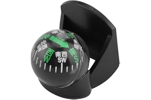 GAROSA Car Ball Vehicle Auto Portable Car Boat Truck Navigation Digital Ball Shaped Black Easy to Install Vehicle Interior Dashboard Guidance Finding Direction