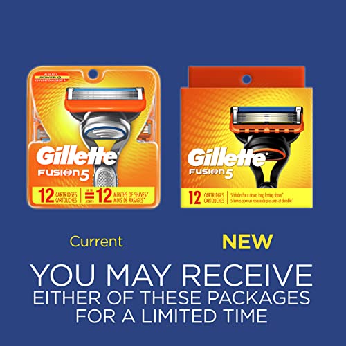 Gillette Fusion5 Razor Refills for Men, 12 Razor Blade Refills | Pricepulse