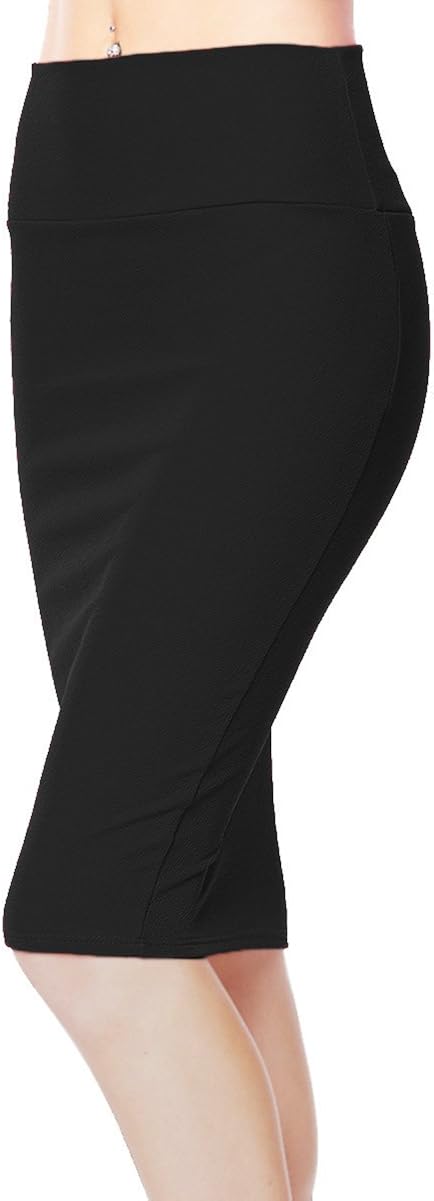 Urban CoCo Women's High Waist Stretch Bodycon Pencil Skirt at  Women’s Clothing store