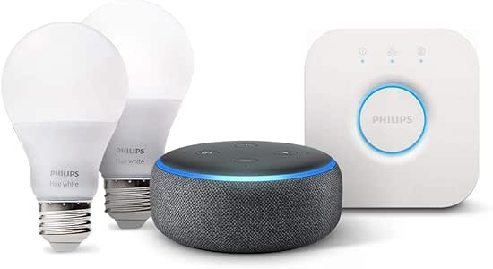 Amazon.com: Echo Dot (3rd Gen) - Charcoal with Philips Hue White Smart