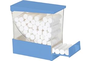 Dental Cotton Roll Dispenser, YOUYA DENTAL Professional Press on Plastic Cotton Roll Holder Organizer for Home Dental Pharmacy Dentist Cotton Roll Storage Box with Nonslip Base for Dental Lab Press