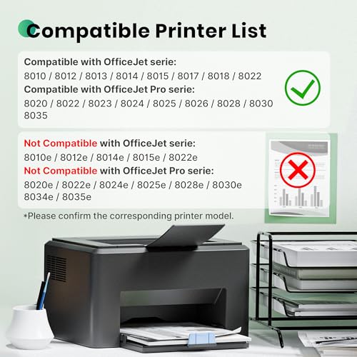 912 912XL Cartucce Compatibile per HP 912 XL Multipack per HP OfficeJet 8010 8012 8013 8014 8015 8017 8018 per OfficeJet Pro 8022 8020 8023 8024 8025 (Nero Ciano Magenta Giallo, 4-Pack)
