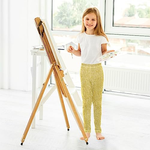 Boccsty Gold Glitter Baby Girls Toddler Leggings Kids Yoga Pants