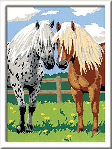 Ravensburger 28180 - Glückliche Pferde - Malen nach Zahlen, 24 x 18 cm – Bild 3