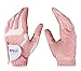 PGM Women's Golf Glove One Pair (4 Color Options), Improved Grip System, Cool and Comfortable