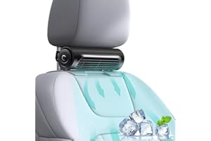 iKiKin USB Car Seat Cooling Fan With Elastic Belt 3 Wind Speeds Space-Saving 2024 New Car Front Seat Backseat Fans For All Cars Vehicle Jeep Van RV Truck ，Recirculating air conditioning in the car