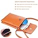katloo Women Girls Small Crossbody Bag Wallet Purse PU Leather Cell Phone Pouch for iPhone