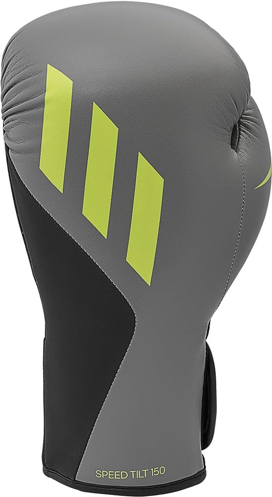ADIDAS Speed Tilt 150 Boxing Gloves in Grey, Men, Women & Kids PU Training Gloves Perfect for Fitness Classes, Boxing Bag Workouts and Sparring — image 1