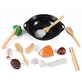Stir Fry Sushi Slicing Food Playset with Wok