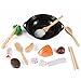Stir Fry Sushi Slicing Food Playset with Wok