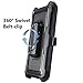 COVRWARE Iron Tank case for LG Stylo 4 / Stylo 4 Plus / 4 + with Built-in Screen Protector Heavy Duty Full-Body Rugged Holster Armor Cover Brushed Metal Texture Design Belt Clip Kickstand, Black