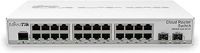 MikroTik CRS326-24G-2S+IN Managed Gigabit Network Switch 24 Port PoE 10G SFP+